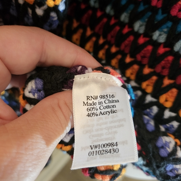 Vibrant Coldwater Creek Knit cardigan with a multicolor pattern size small - Picture 5 of 7